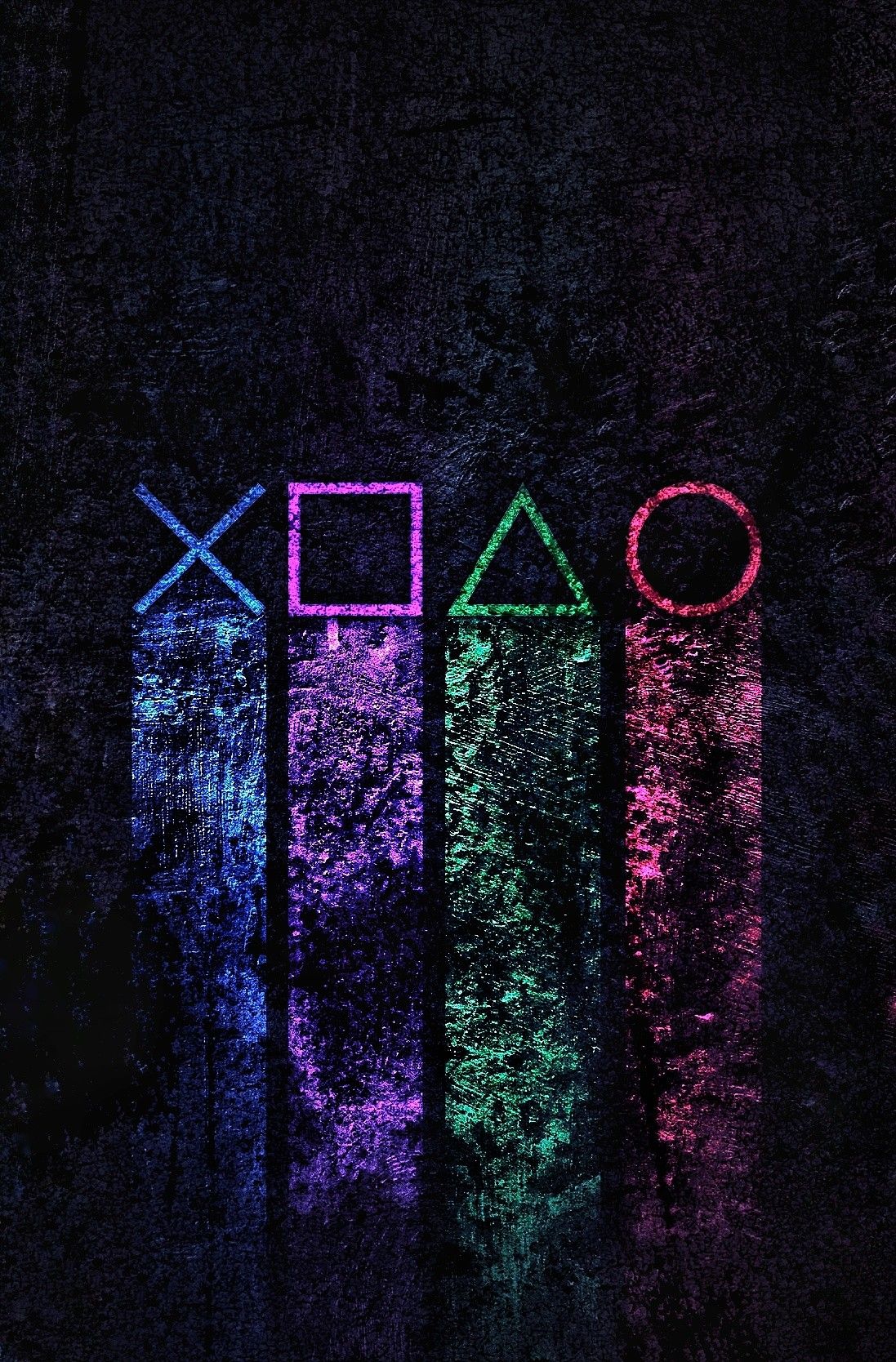 Vibrant Gaming Elements on Dark Download Wallpapers