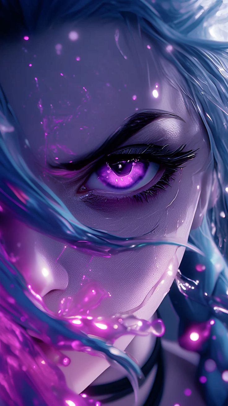 Dynamic Jinx Neon Glow Download Wallpapers