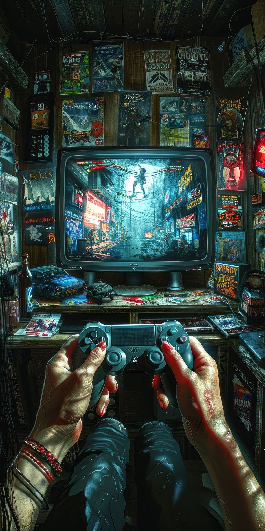 Gaming Controllers in Action Download Wallpapers