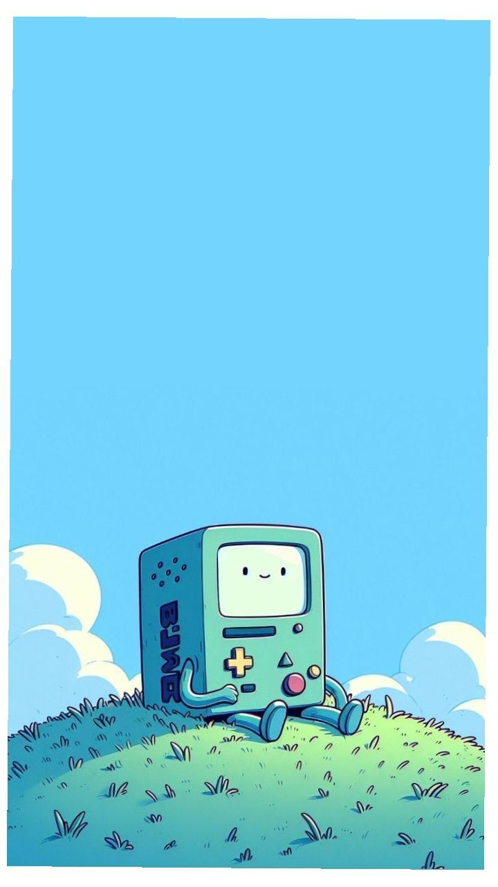 Retro PC on Green Hill Download Wallpapers