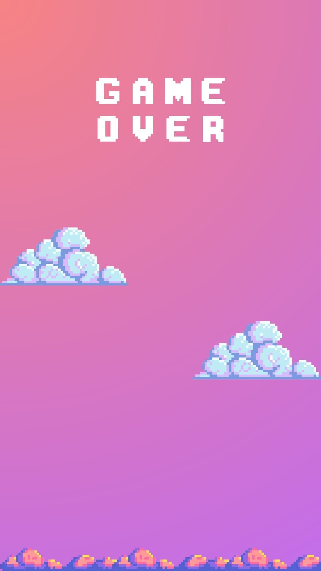 Retro Game Over Sky Scene Download Wallpapers
