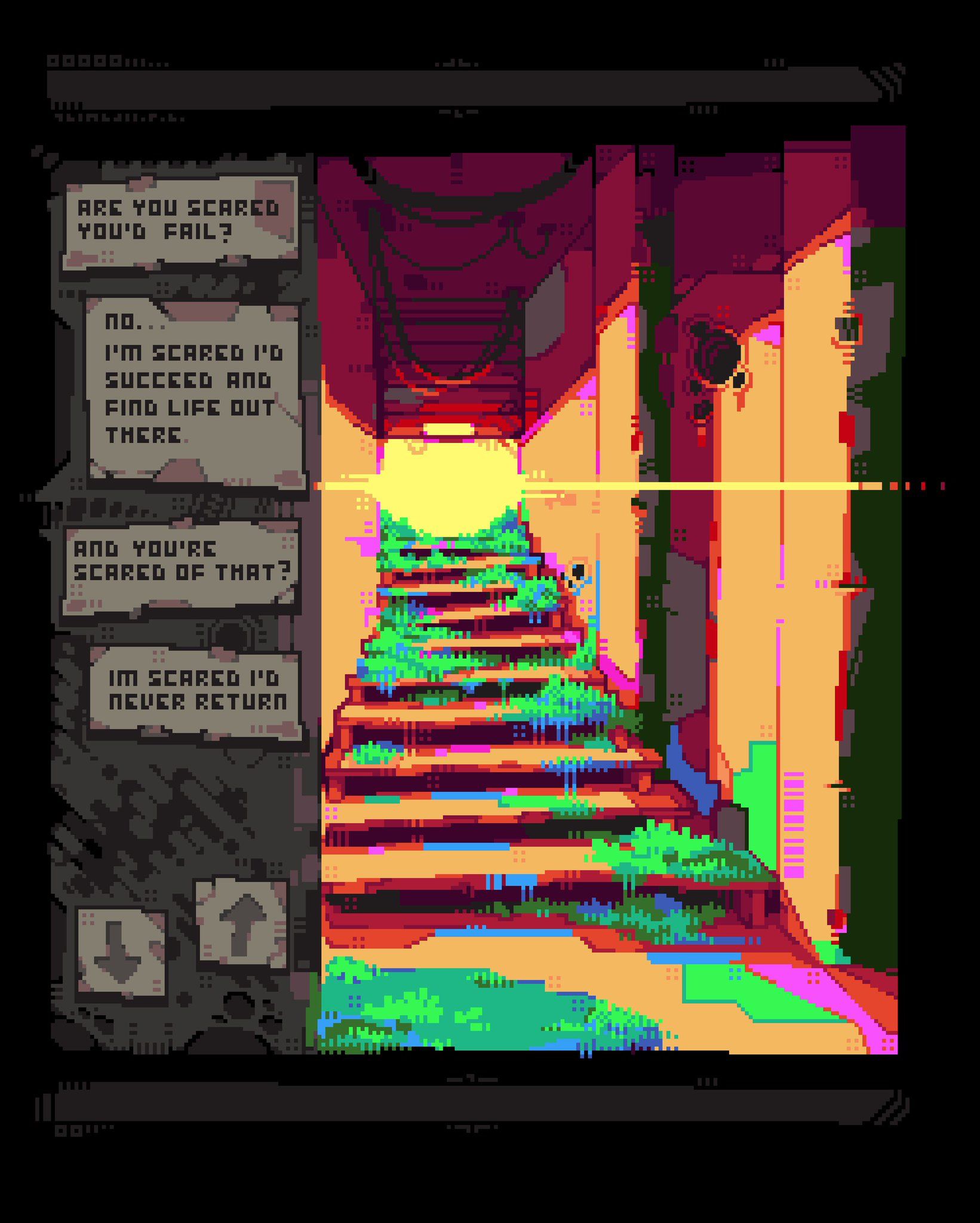 Retro Pixel Art Gaming Scene Download Wallpapers
