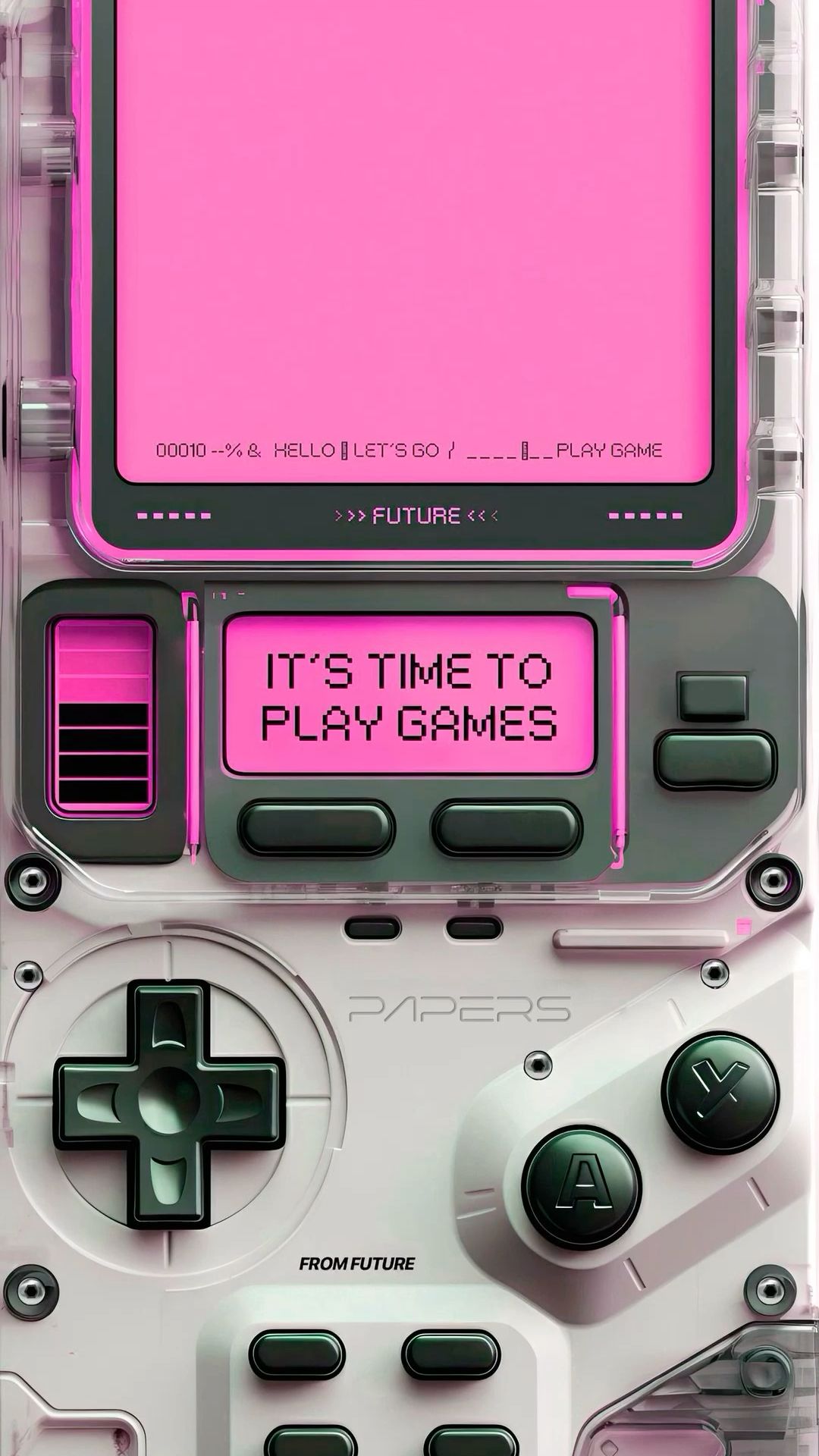 Retro Nintendo Console Pink Accents Download Wallpapers