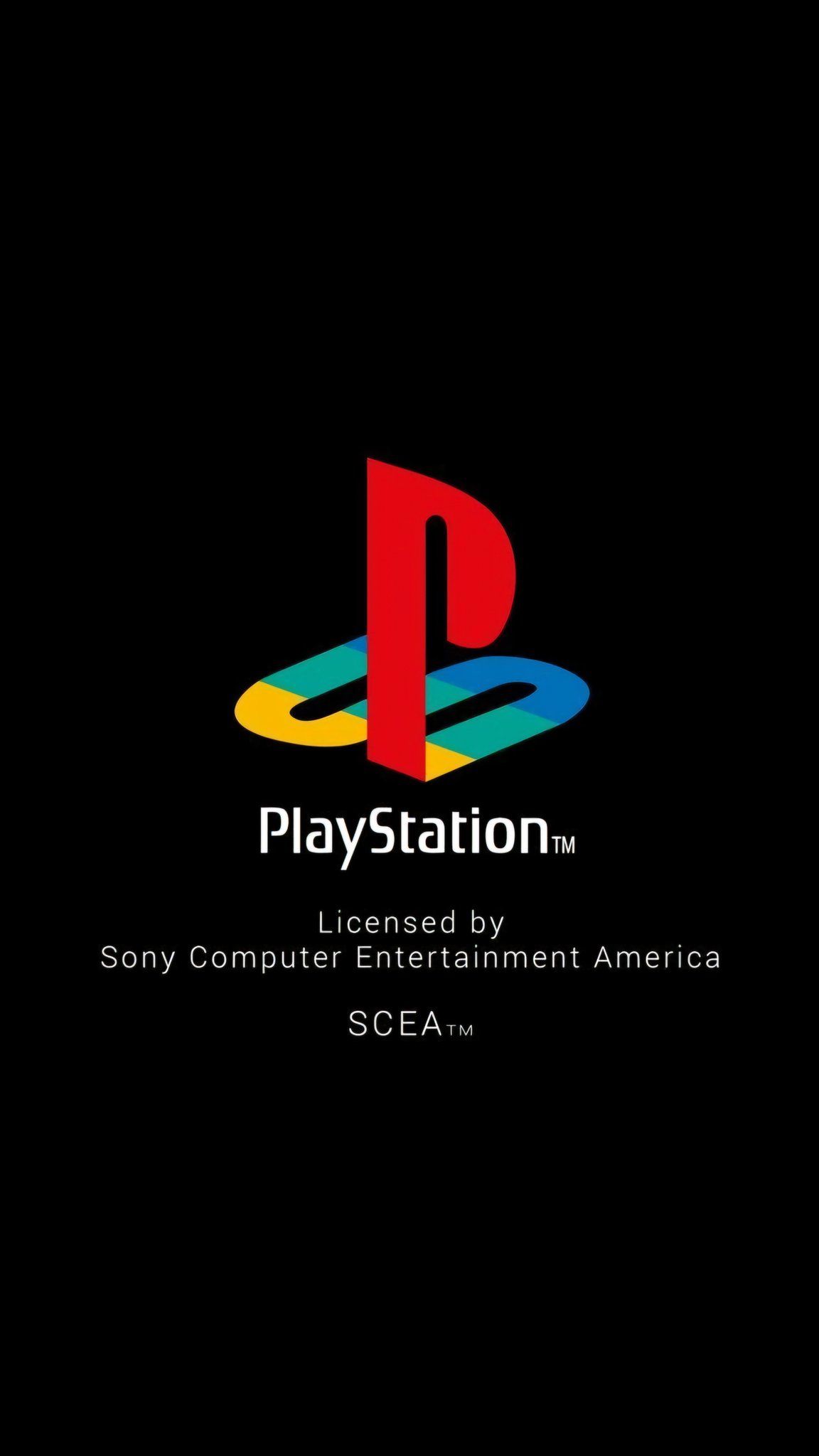 PlayStation Logo on Sleek Black Background Download Wallpapers