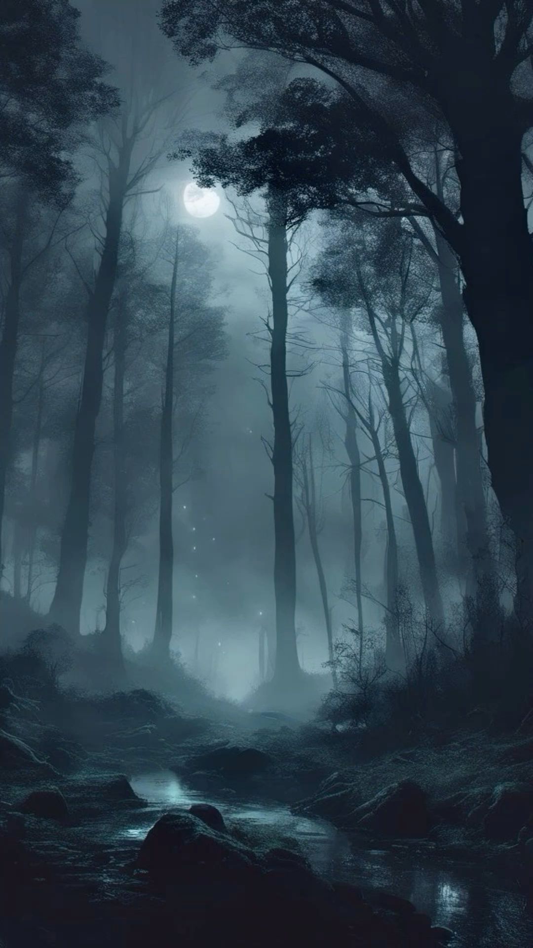 Dark Forest Landscape Art Download Wallpapers