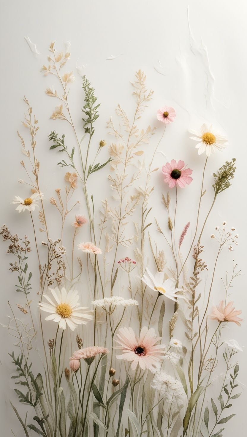 Floral Vase on White Download Wallpapers