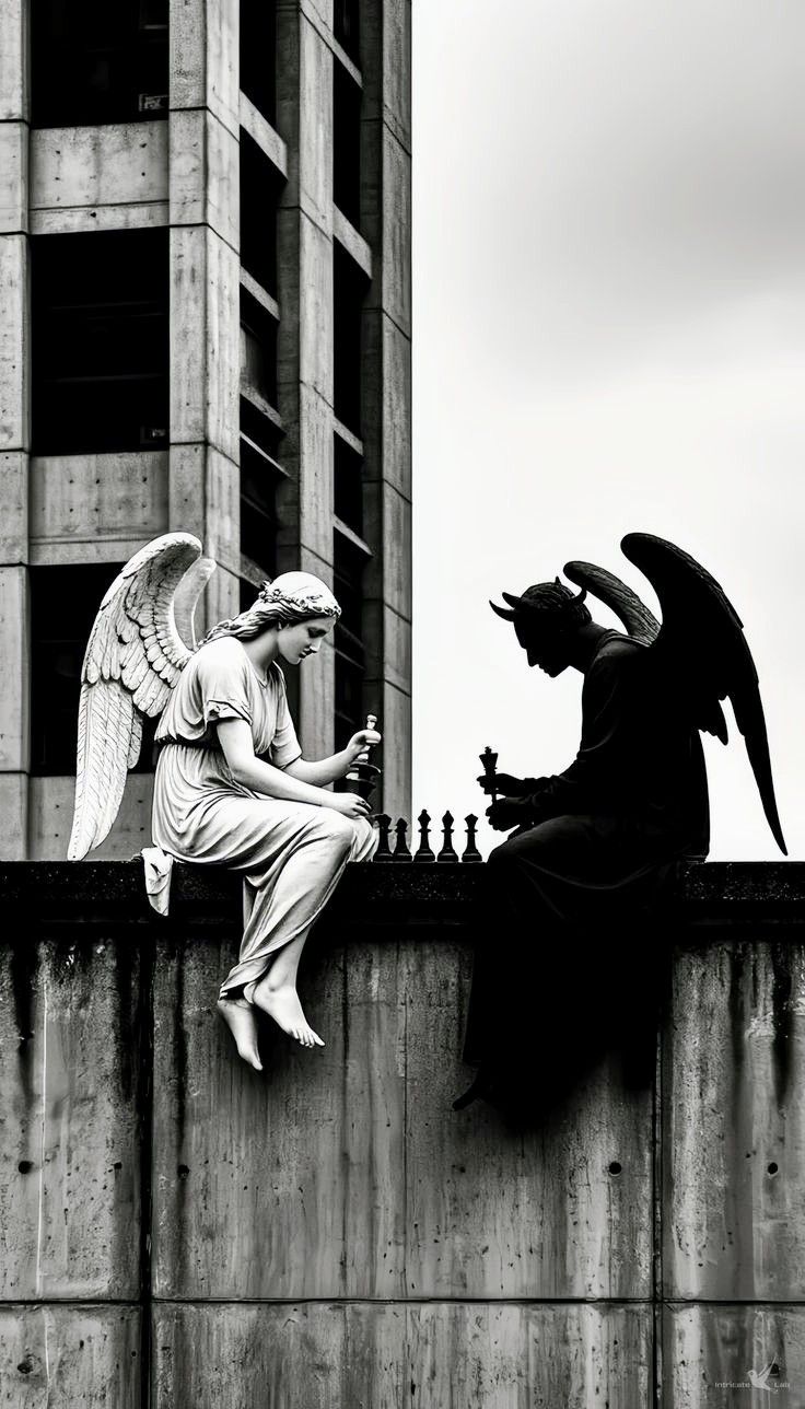 Angel and demon Download Wallpapers
