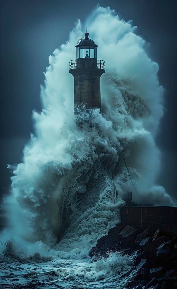 Tower in an Ocean Download Wallpapers