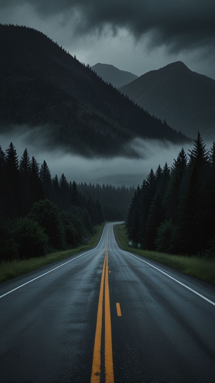 Forest Road Download Wallpapers