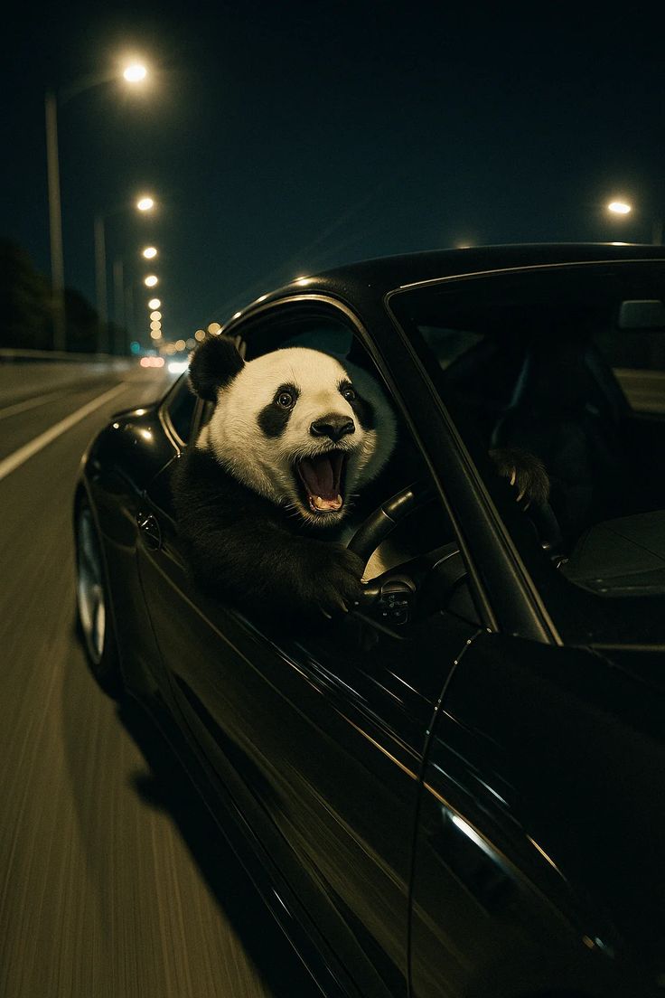 Driving Panda Download Wallpapers