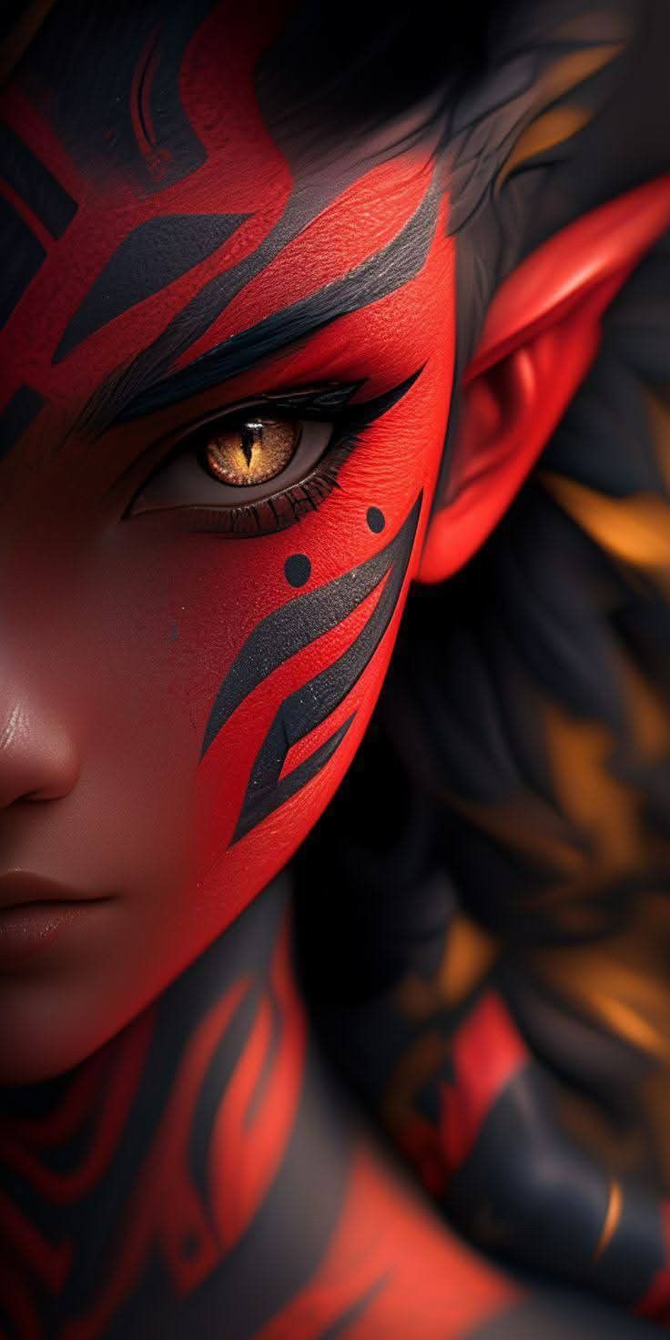 Red alien wallpaper download 4k