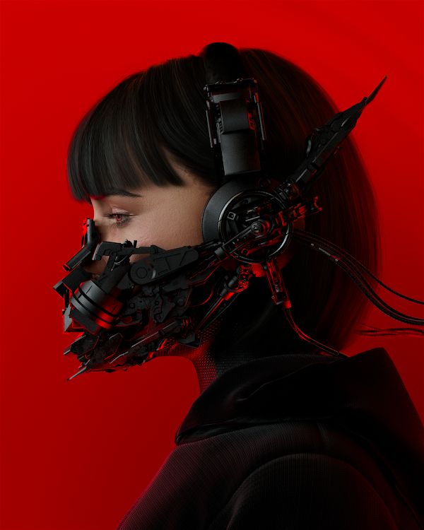 Sci-fi mask 4k wallpaper Download