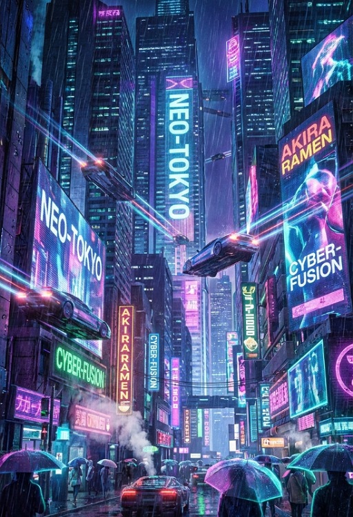 Unrealistic cyber city | Ari Store